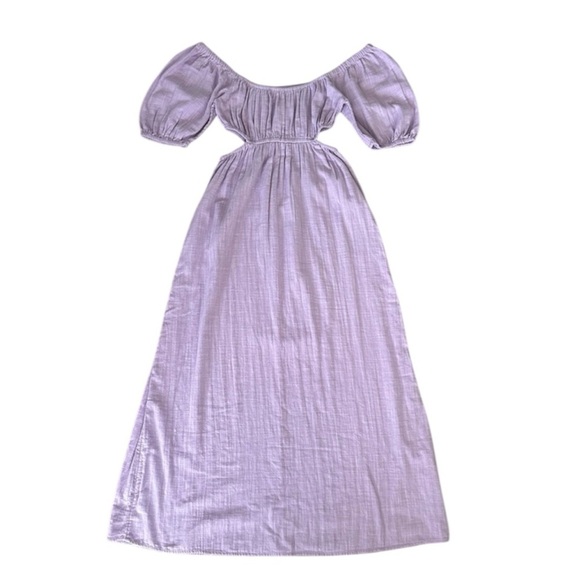Billabong Dresses & Skirts - New Billabong On the Coast Cutout Cotton Maxi Dress in Lilac Breeze